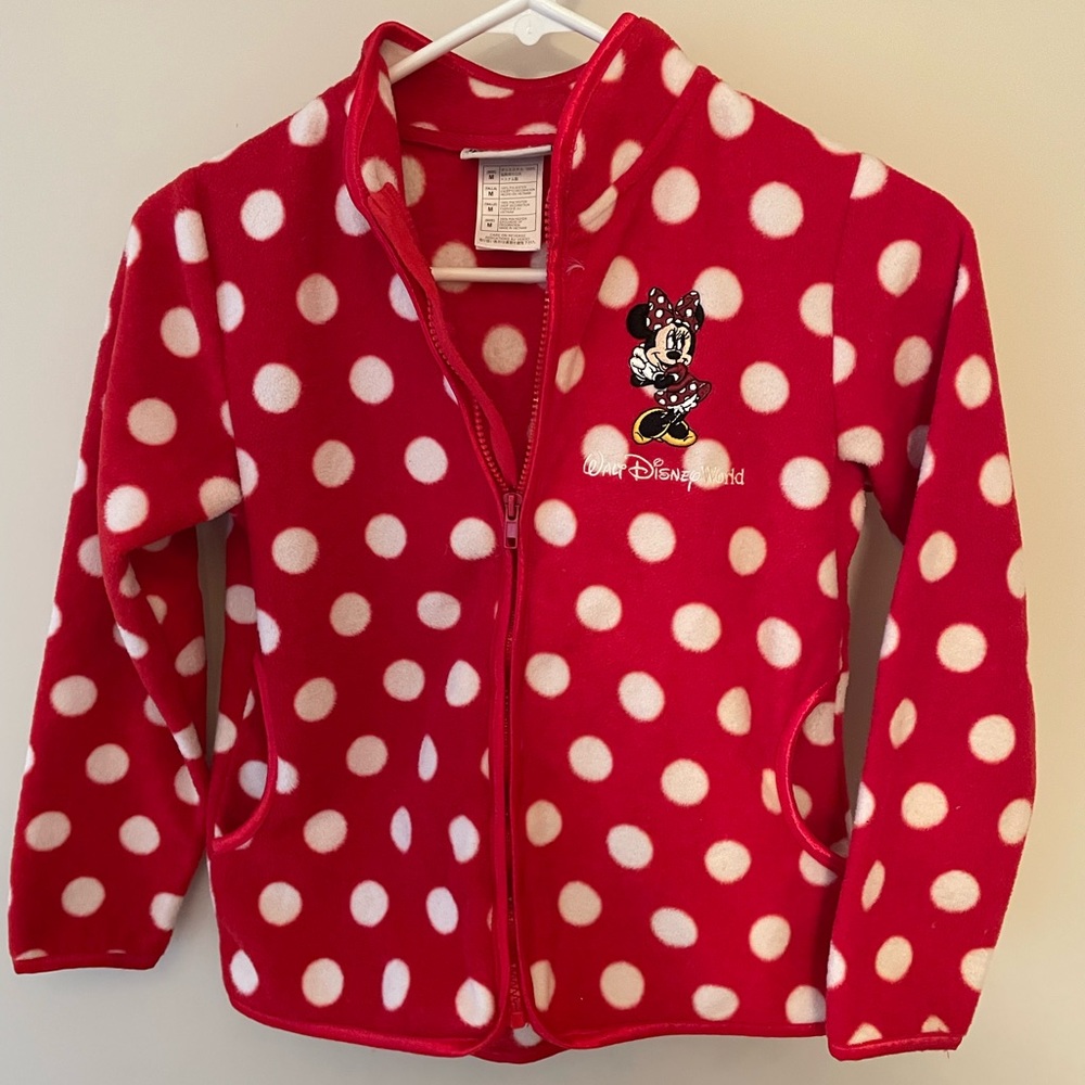 Disney Fleece Minnie Mouse Jacket Size Medium